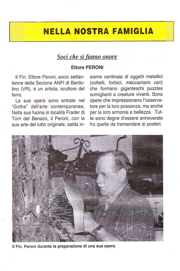 Peroni Ettore Scultore Stampa